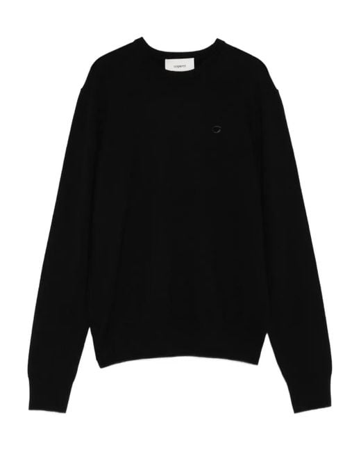 Coperni Black Logo-Embroidered Wool Sweater