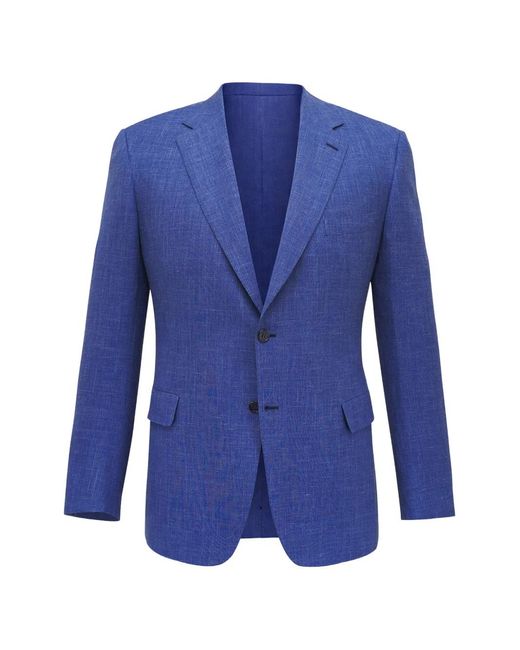 Brioni Blue Notched-Lapel Blazer for men