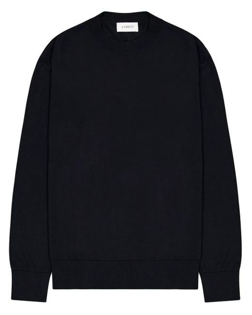 Laneus Blue Crew Neck Sweater for men