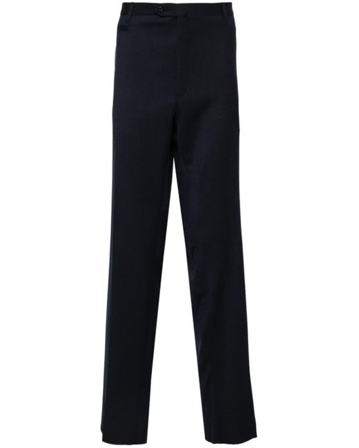 メンズ Corneliani Mid-rise Tailored Trousers Blue