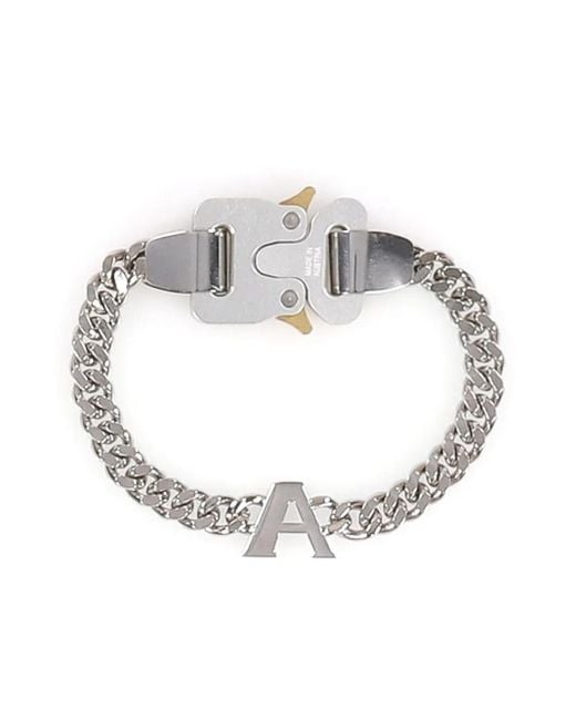 1017 ALYX 9SM Metallic Chain-Link Clasp Bracelet for men