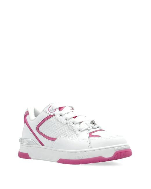 Versace White Leather Sneakers