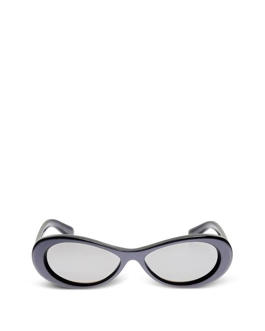 Jacquemus White Nuvola Oval-Frame Sunglasses