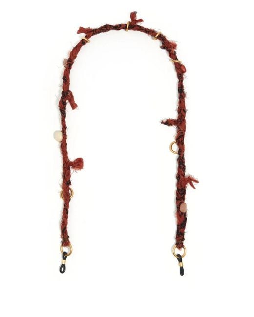 Bimba Y Lola White Knot-Detail Glasses Chain