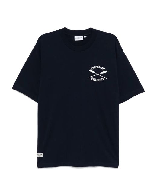 Chocoolate Blue Graphic-Printed T-Shirt for men