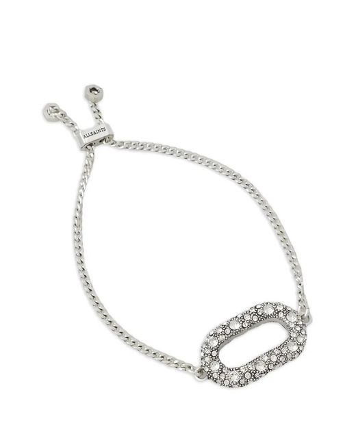 AllSaints Metallic Embellished Chain Bracelet