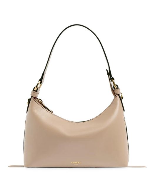 Lancel Natural Origami Leather Small Shoulder Bag