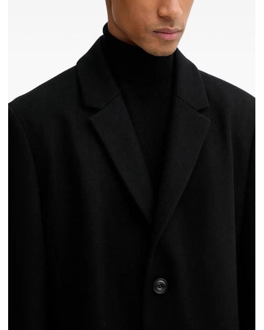 Abrigo con botones HUGO de hombre de color Black