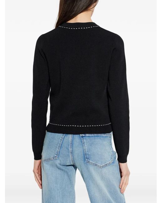 MICHAEL Michael Kors Black Cardigan À Détails De Clous Et De Poches Décoratives