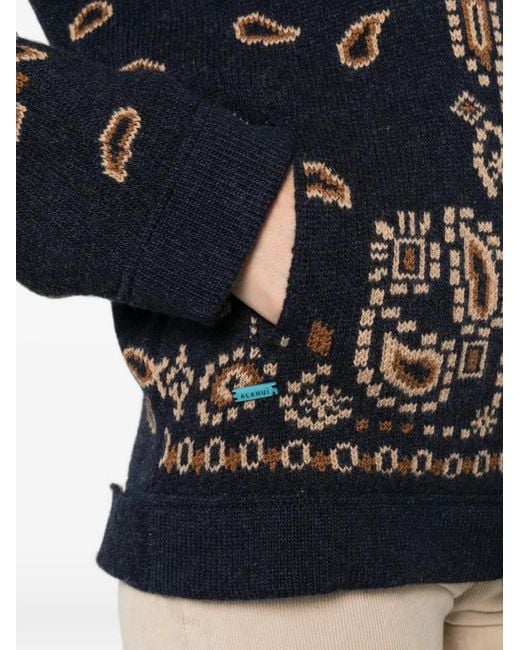 Alanui Black Button-Up Cardigan