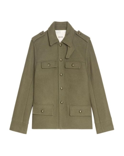 Chaqueta con bolsillos militares Zadig & Voltaire de color Green