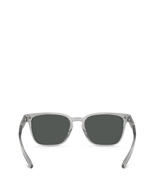 Brooks Brothers Gray Rectangle-Frame Sunglasses for men