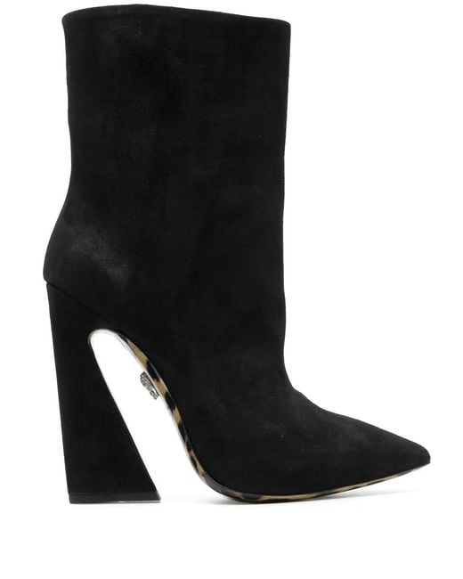 Philipp Plein Black Leopard-Sole 130Mm Ankle Boots