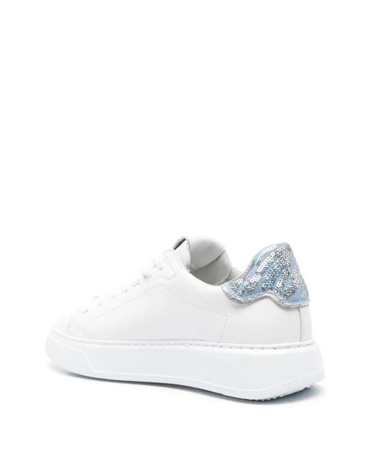 Philippe Model White Temple Sneakers