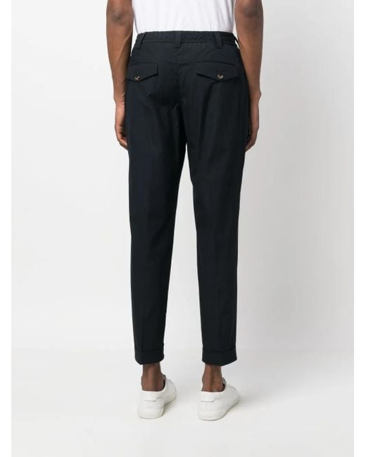 PT Torino Blue Tapered-Leg Chino Trousers for men
