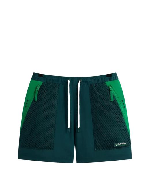 Kith Green Wind Running Shorts for men