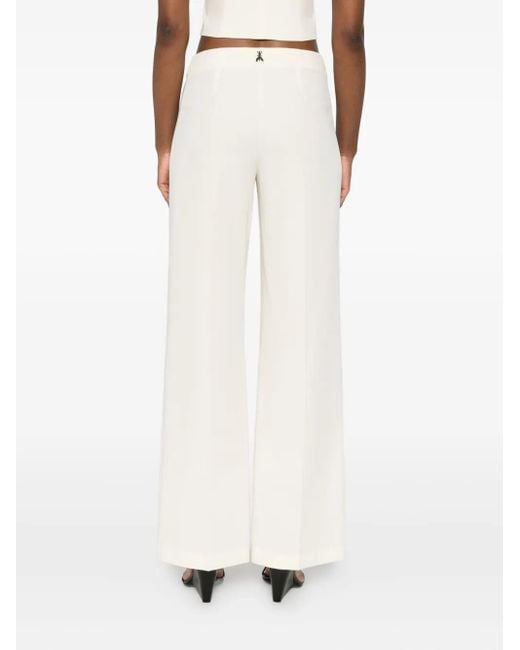 Patrizia Pepe High Waist Flared Broek in het White