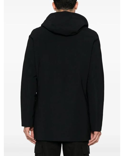Rrd Black Floating Parka Jacket for men