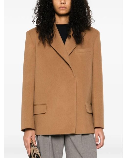 A.M.G Brown Double-Breasted Coat