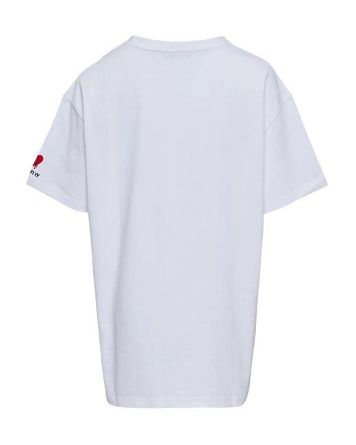 OPEN YY White Heart-Print T-Shirt