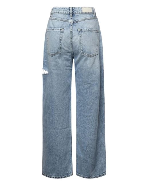 ICON DENIM Blue Poppy Cut-Out Jeans