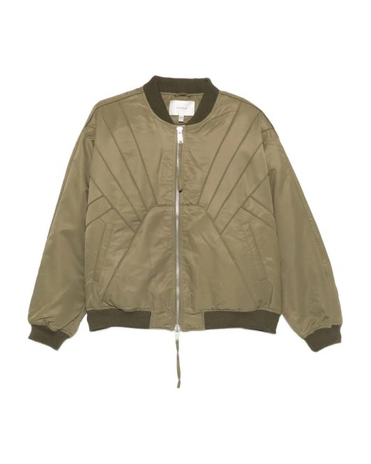 Gestuz Green Gzaurora Quilted Zip Jacket