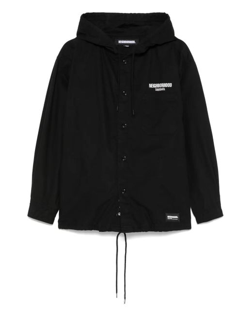 Neighborhood Black Hooded Jacket for men