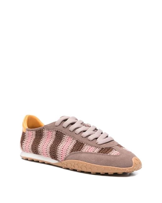HOFF Pink Woven Bridge Sneakers