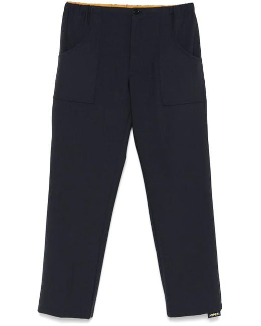 Aspesi Blue Straight Trousers