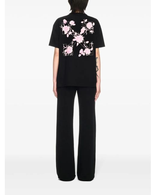 Off-White c/o Virgil Abloh Black Roses Arrows Track Pants