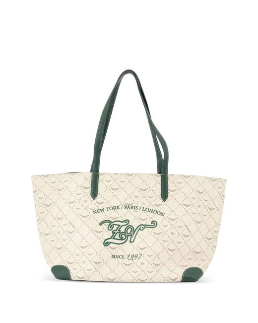 Zadig & Voltaire Natural Cabas Monogrammé Z