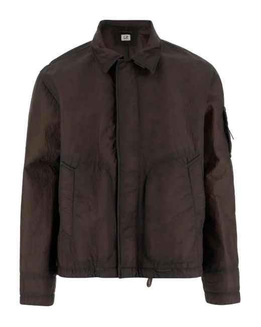 C P Company Gesteppte Jacke Mit Linsen-Detail in Black für Herren