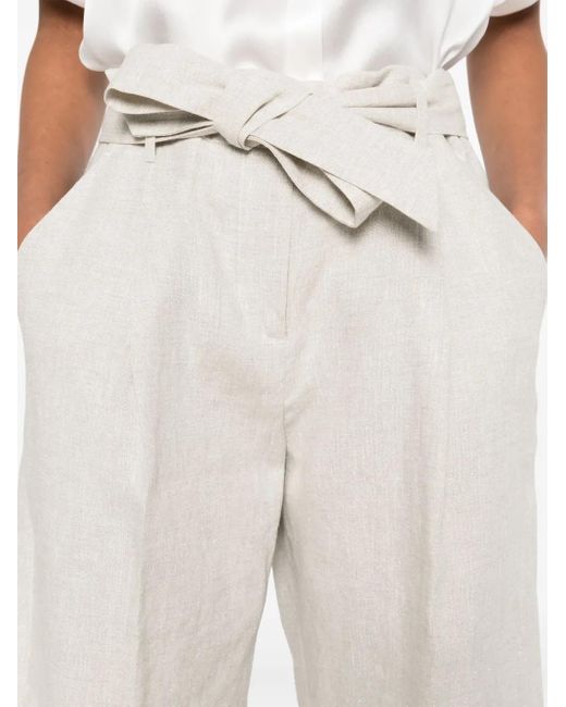 Eleventy White Glittered Shorts