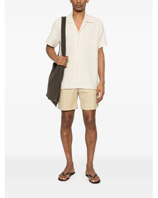 Maison Labiche White Logo-Patch Shirt for men