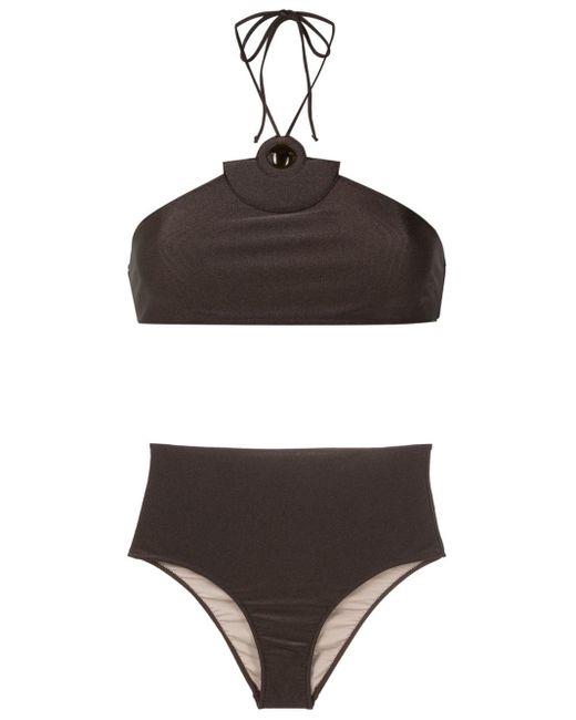 Adriana Degreas Bikini Met Applicatie in het Brown