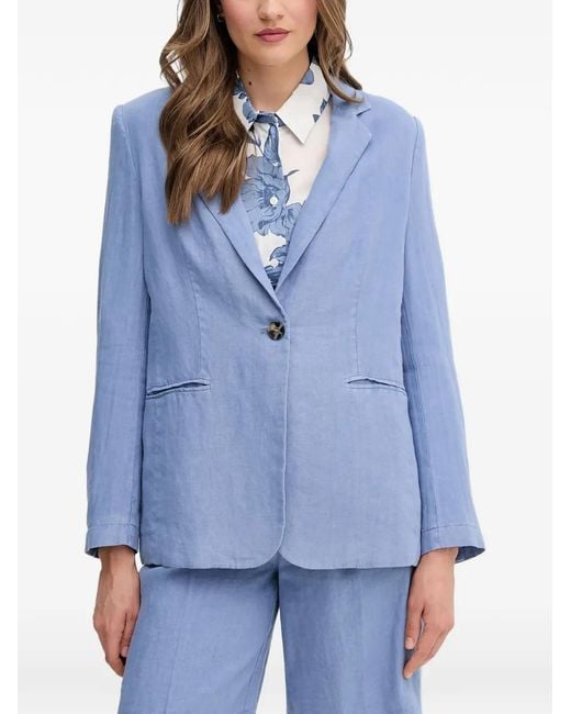 Ouí Blue Welt-Pocket Blazer