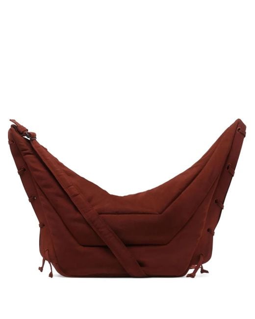 Lemaire Purple Large Soft Game Shoulder Bag