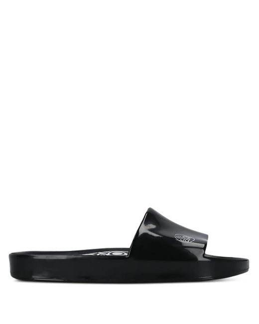 Melissa Black X 10 Corso Como Logo-Print Slides