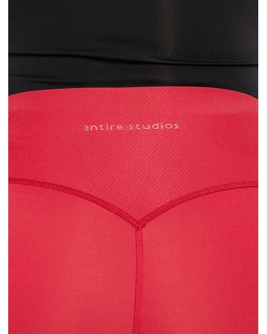 Adidas Red X Entire Studios Side-Pocket Logo Shorts