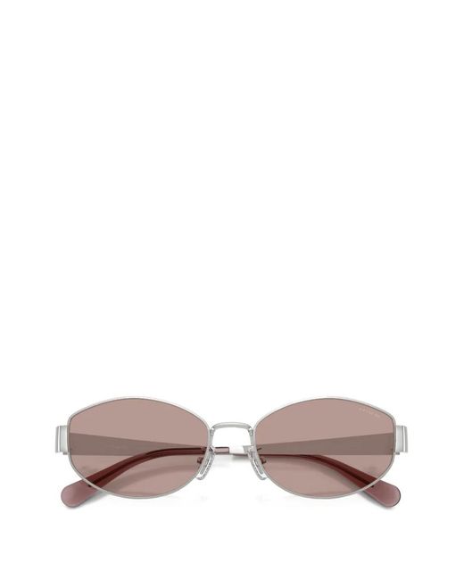 COACH Pink Oval-Frame Sunglasses
