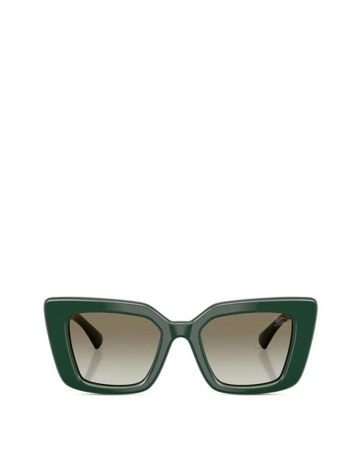 Burberry Green Square-Frame Sunglasses