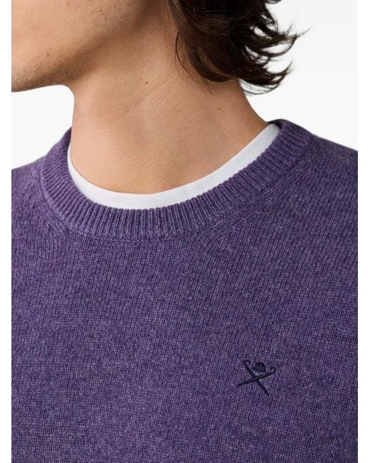 Pull À Col Rond Hackett pour homme en coloris Purple