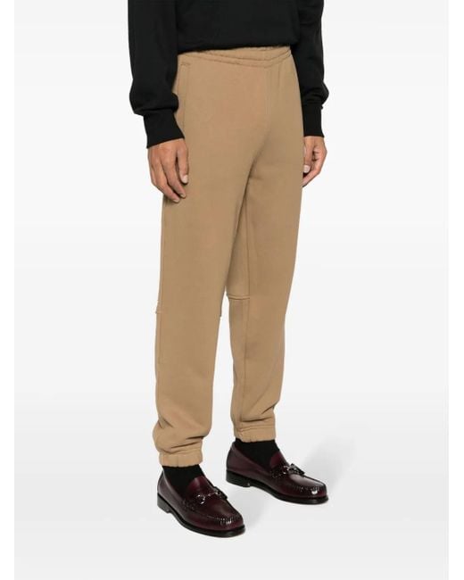 Lacoste Natural Logo-Patch Cotton Track Pants