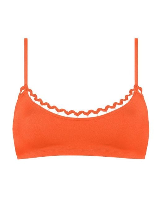 Eres Orange Move Bikini Top
