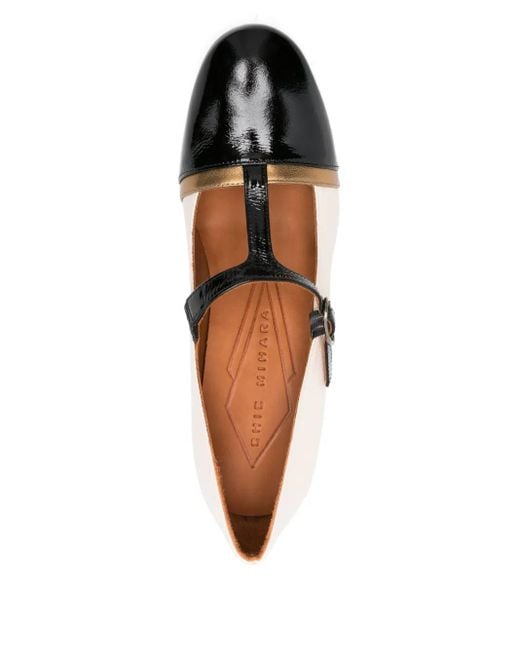 Chie Mihara Metallic 70Mm T-Bar Block-Heel Pumps