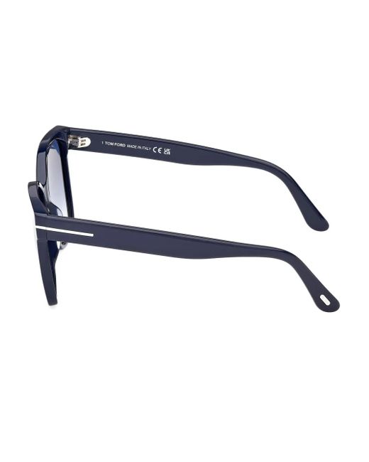 Tom Ford Blue Square-Frame Sunglasses