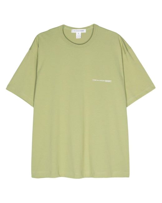 Comme des Garçons Green Logo-print Cotton T-shirt for men