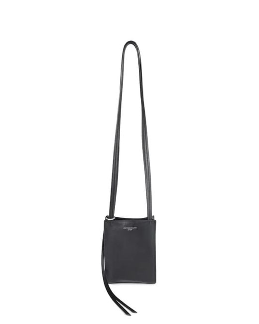 Ann Demeulemeester White Small Olav Leather Tote Bag