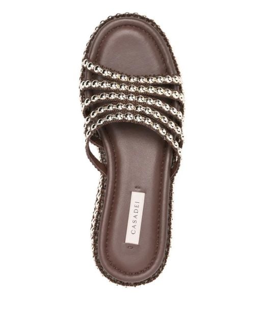 Sandali Platform New Zeppa Studsway 20Mm di Casadei in Brown