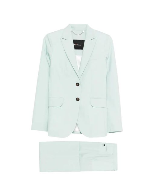 Kiton Blue Single-Breasted Tailored Suit